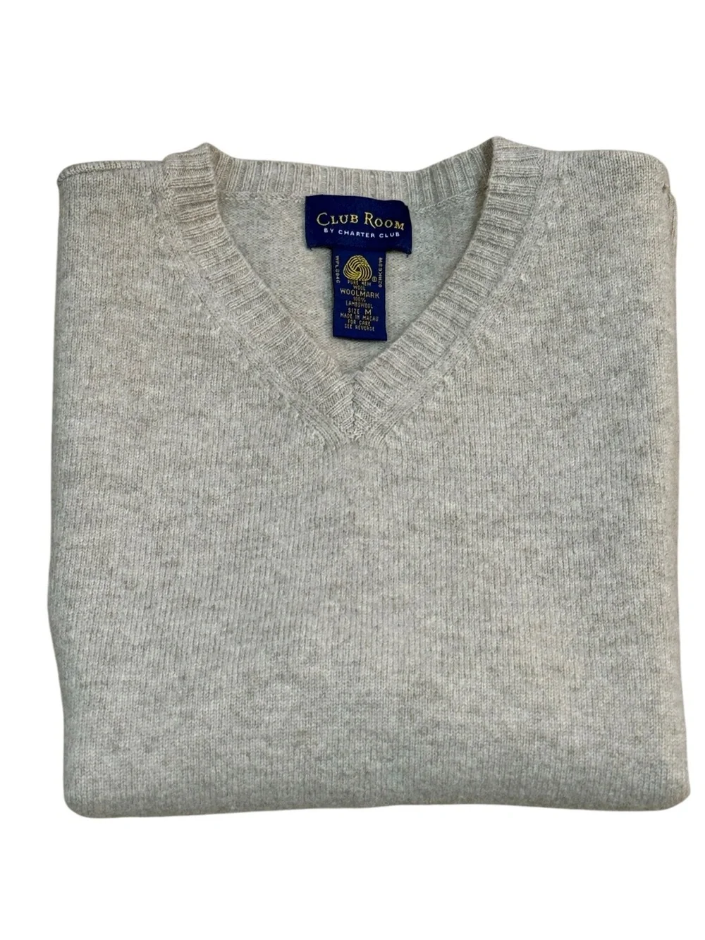 Eclectic Grandpa Club Room Light Gray V-Neck Sweater Vest